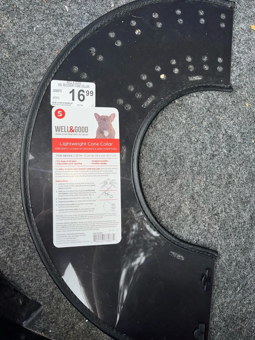 Lightweight Cone Collar - Black - Small